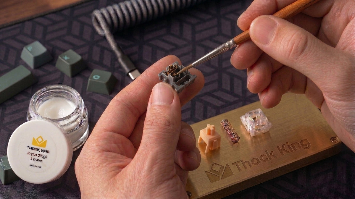 best guild for how to lube mechanical keyboard switches by thock king