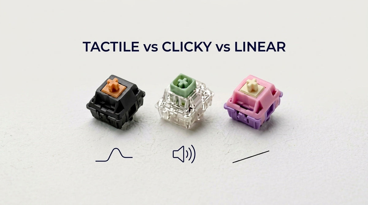 Linear vs. Tactile vs. Clicky Switches: The Complete Guide on How to Choose?