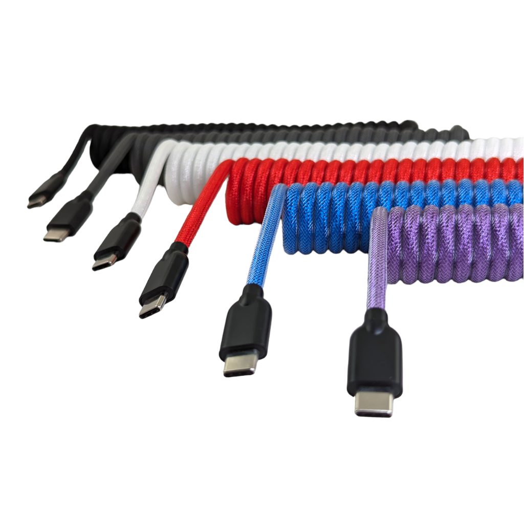 Thock King mechanical custom keyboard cables coiled cable usb c a 
