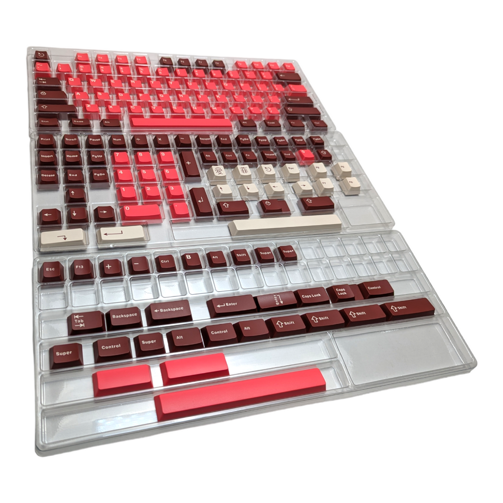 Crimson Star PBT Cherry MX Keycap Set 167 pcs for mechanical keyboard keyboards