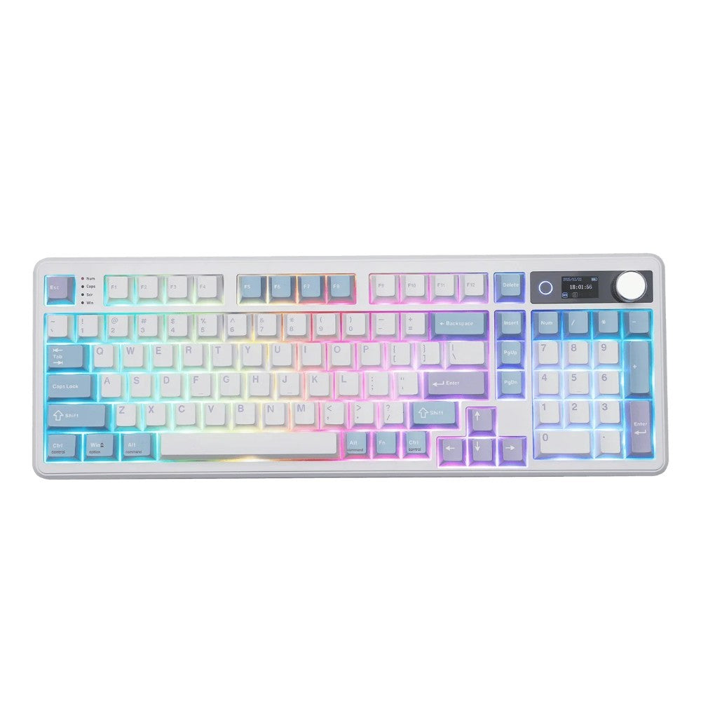 Epomaker TH99 PRO 96% Wireless Mechanical Keyboard white rgb