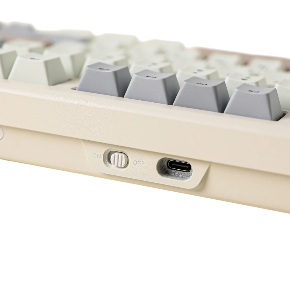 Epomaker galaxy 70 75% compact Mechanical keyboard with a beige frame wireless trimode with knob best online seller