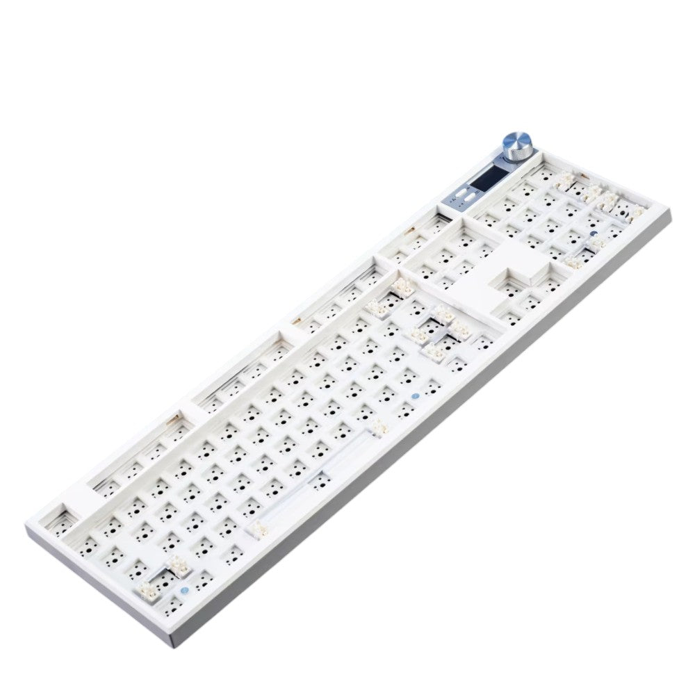 GMK104 100% Tri-Mode Wireless Mechanical Keyboard in white online keyboard vendor located in California USA