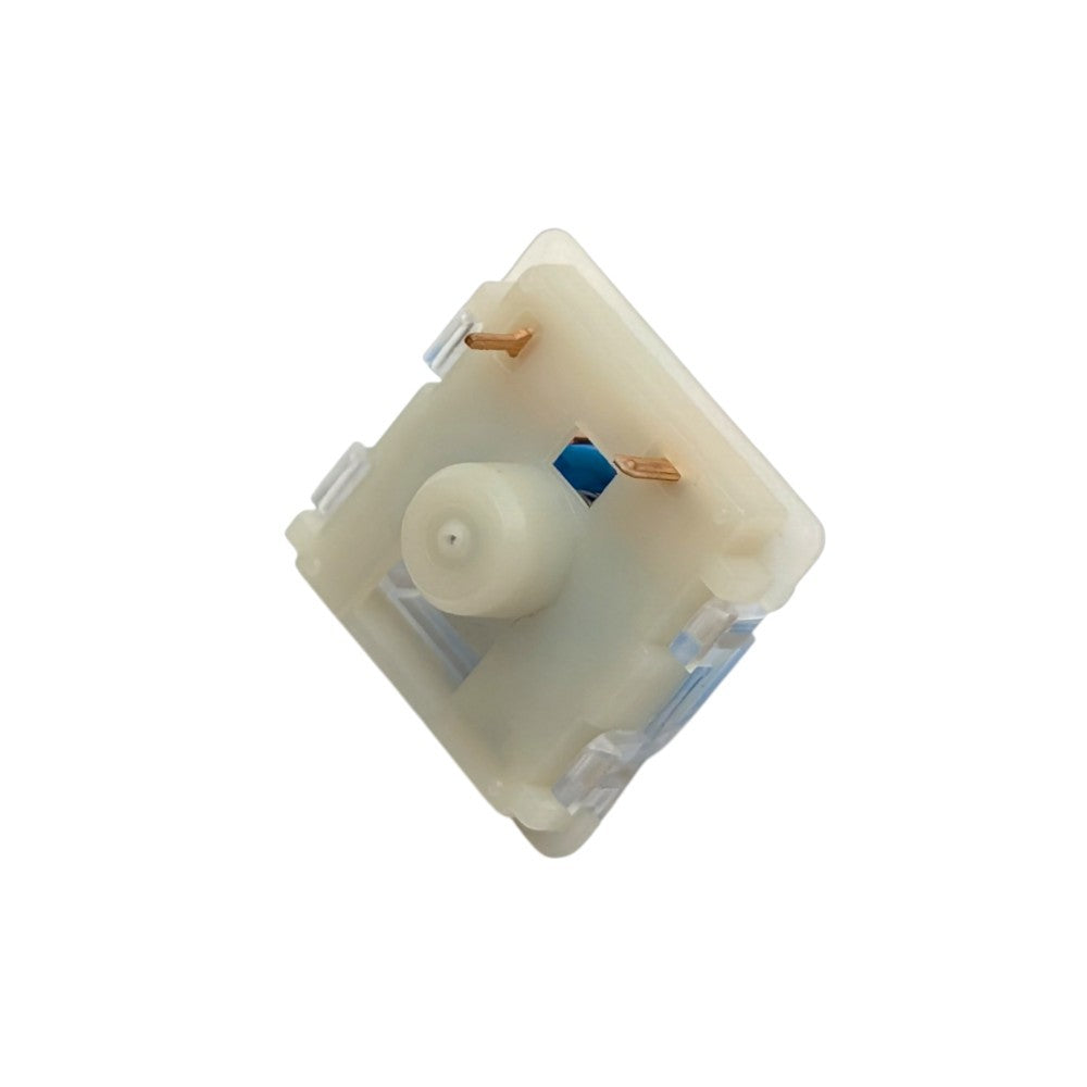 A single mechanical keyboard switch module shown from a top-down view on a plain white background.