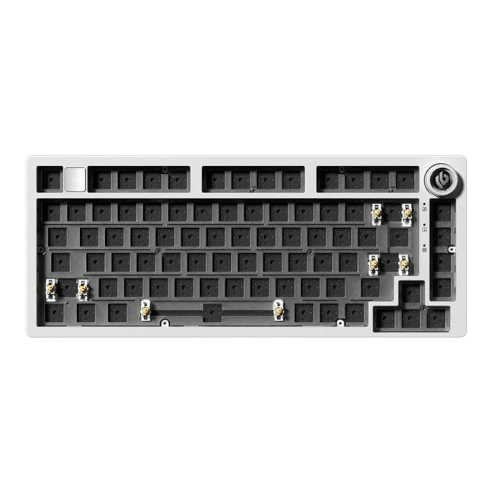 LEOBOG HI75C WIRELESS Mechanical keyboard frame without keycaps on a white background