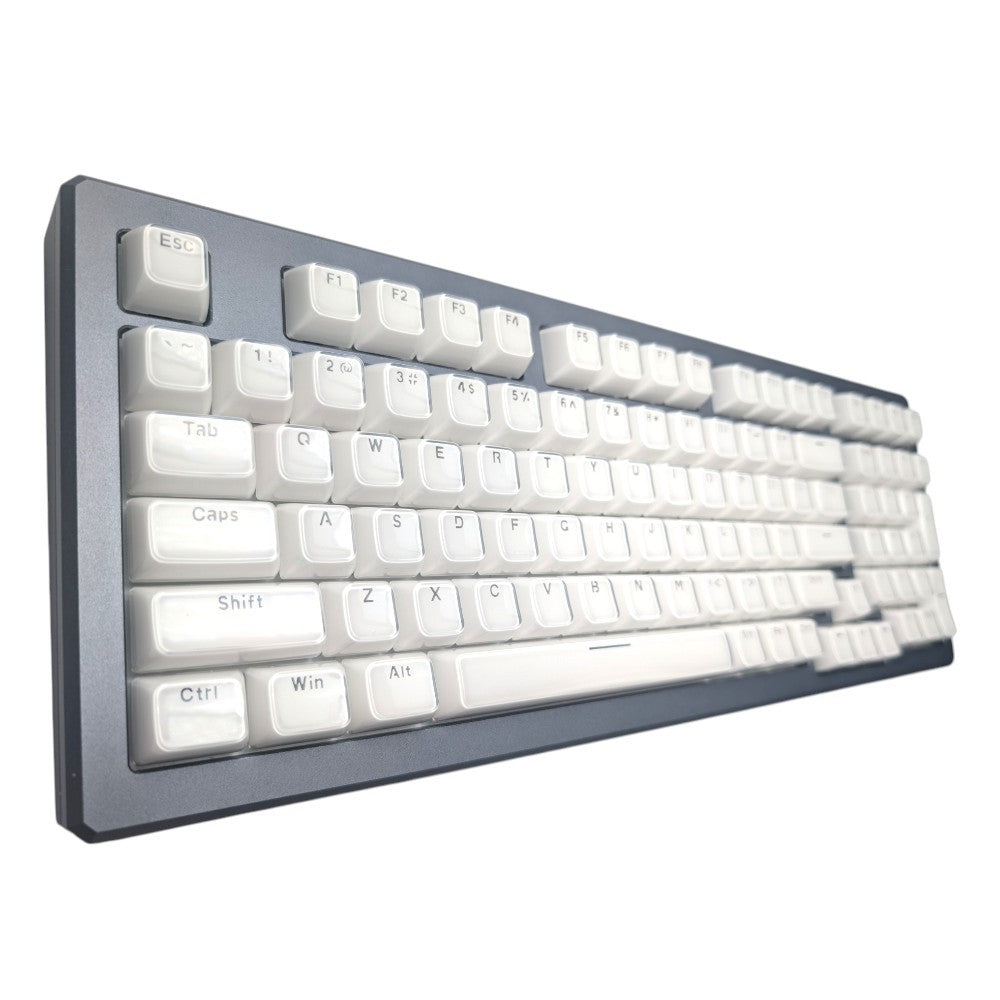 "Like Glass" RGB Shine Through Clear Keycap Set main thock king image