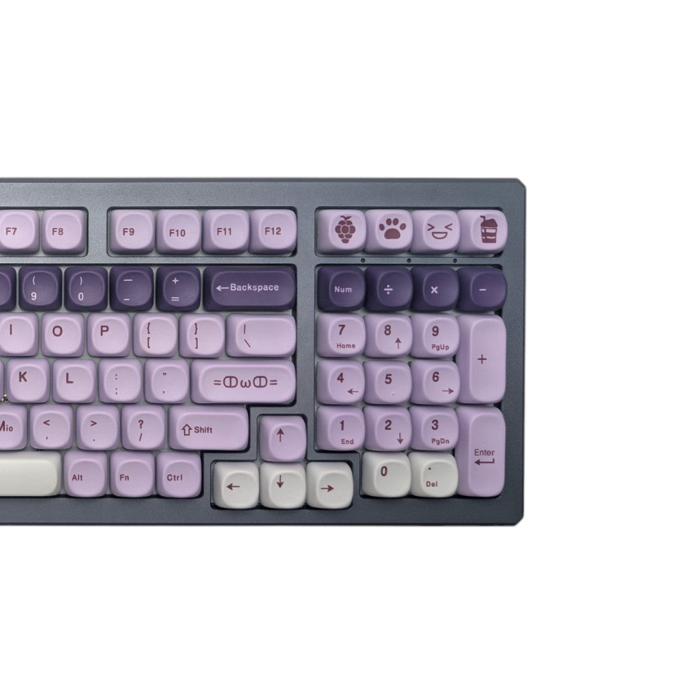 Purple Grapeline MOA PBT Keycap Set mechanical keyboard