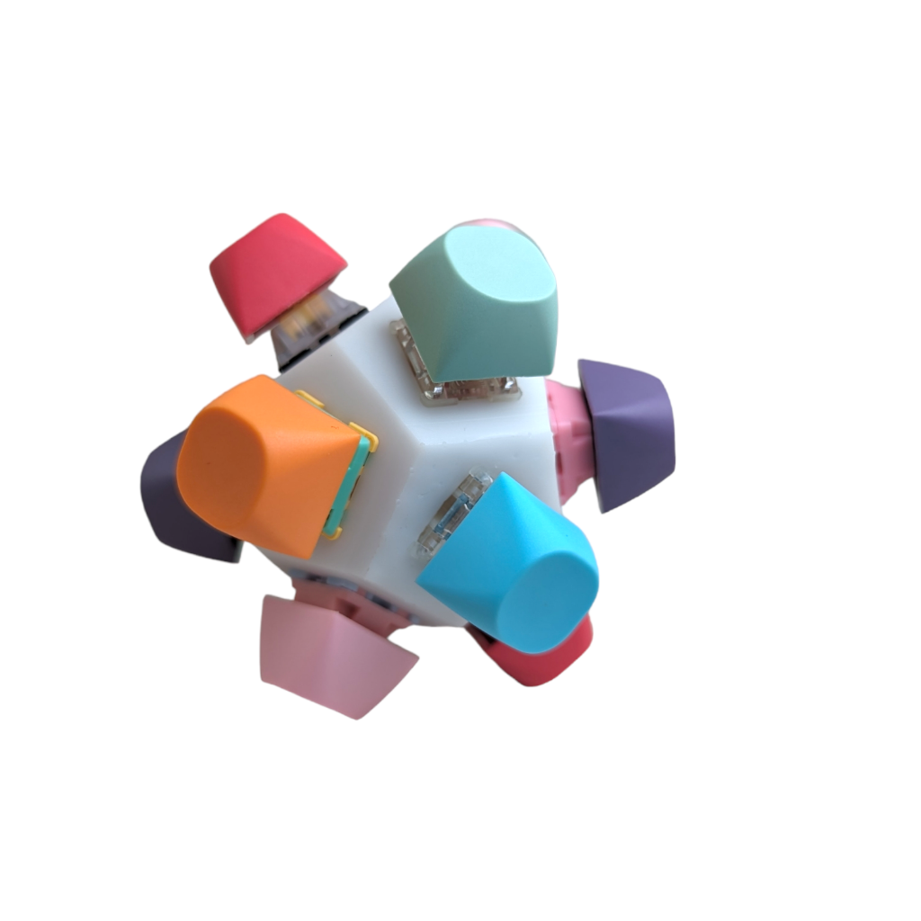 Dodecagon Deluxe 12 x Mechanical Switch Fidget Toy