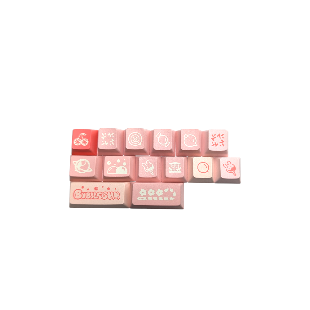 Bubblegum Bliss PBT Cherry MX Keycap Set