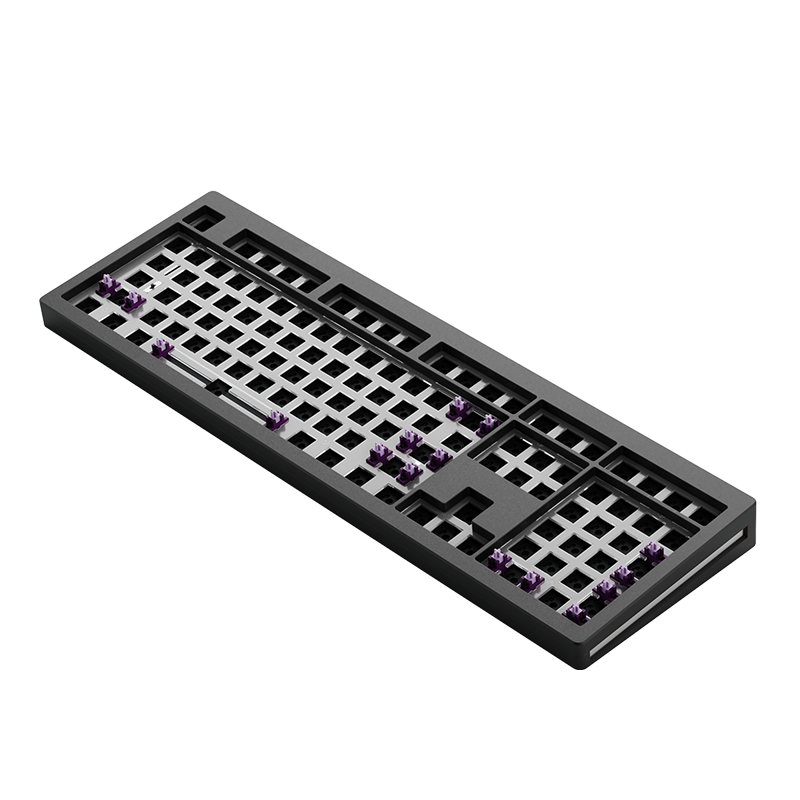 Monsgeek M5W Full-Sized Wireless Mechanical KeyboarMonsgeek M5W Full-Sized Wireless Mechanical Keyboard black side
