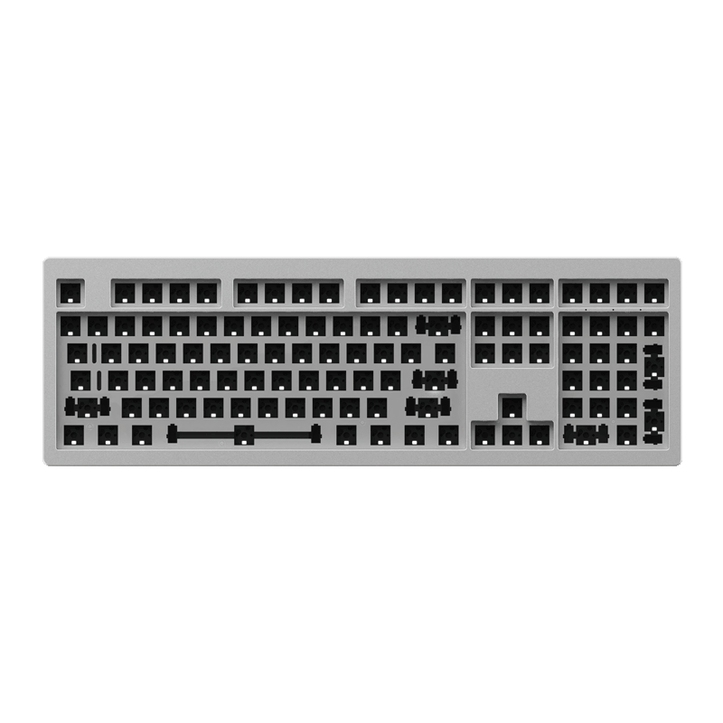 Monsgeek M5W Full-Sized Wireless Mechanical Keyboard silver