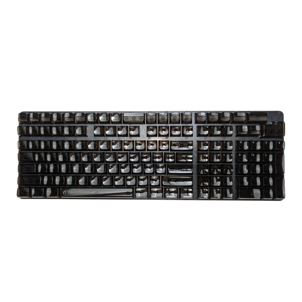 Black Crystal Clear RGB CSA Keycap Set (143 pc)