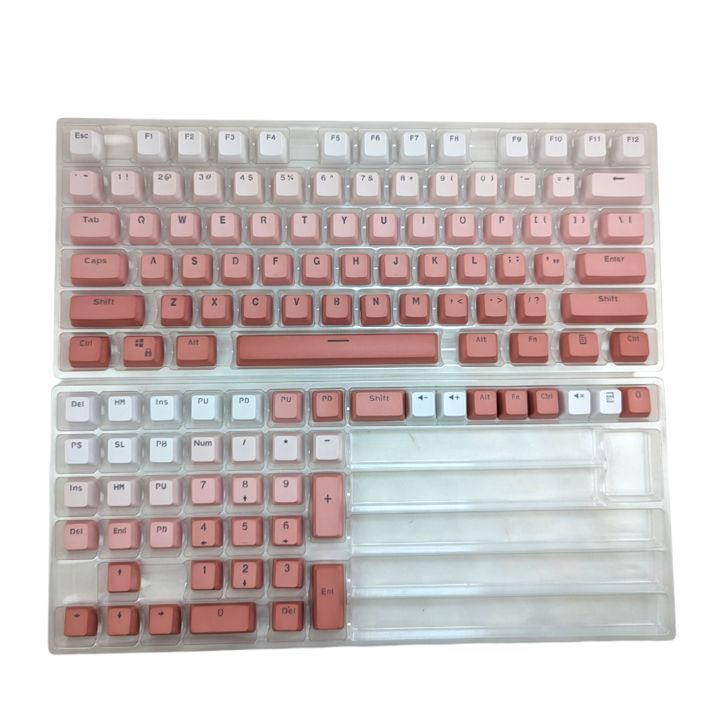 pink color scale rainbow keycap keycaps set mechanical keyboard keyboards sunset blush