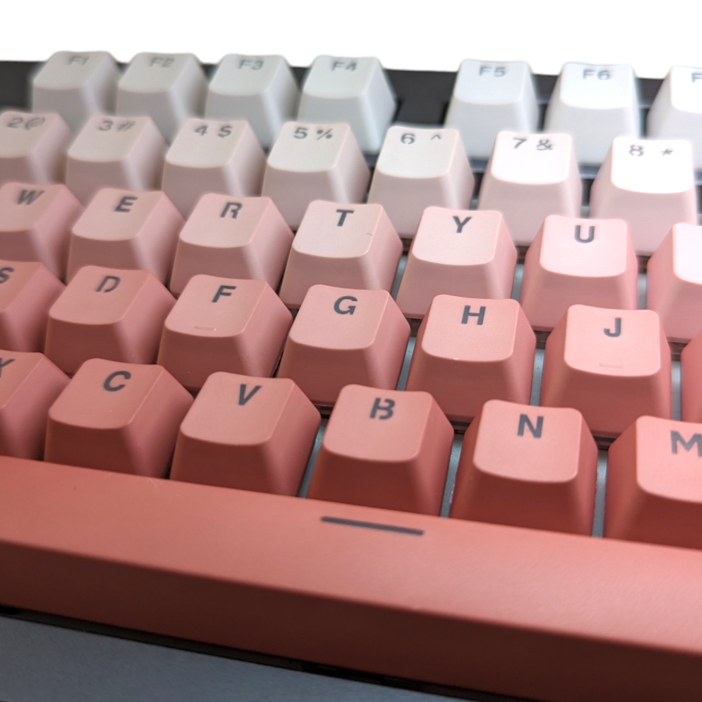 pink color scale rainbow keycap keycaps set mechanical keyboard keyboards sunset blush