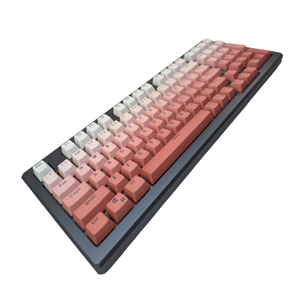 pink color scale rainbow keycap keycaps set mechanical keyboard keyboards sunset blush