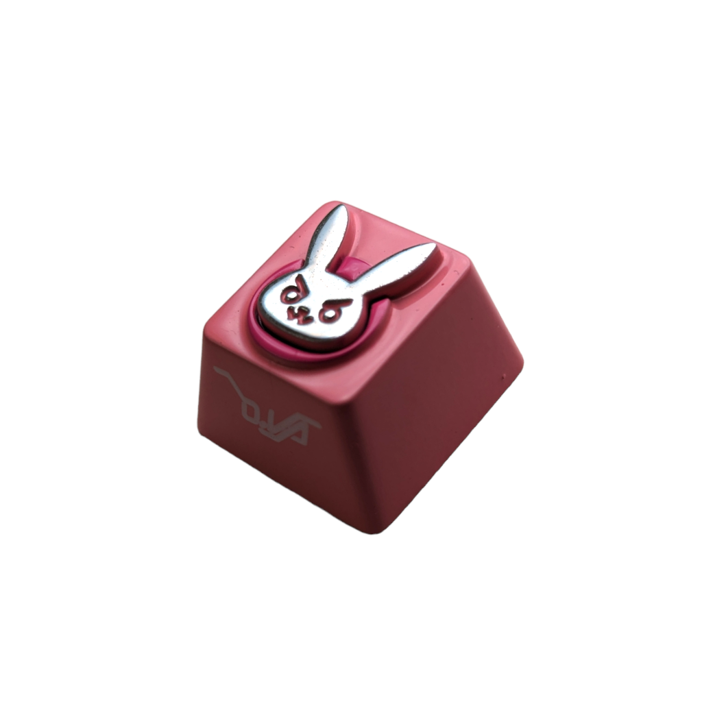 d va diva pink bunny gamer keycap keycaps metal keyboard keyboards artisan for sale