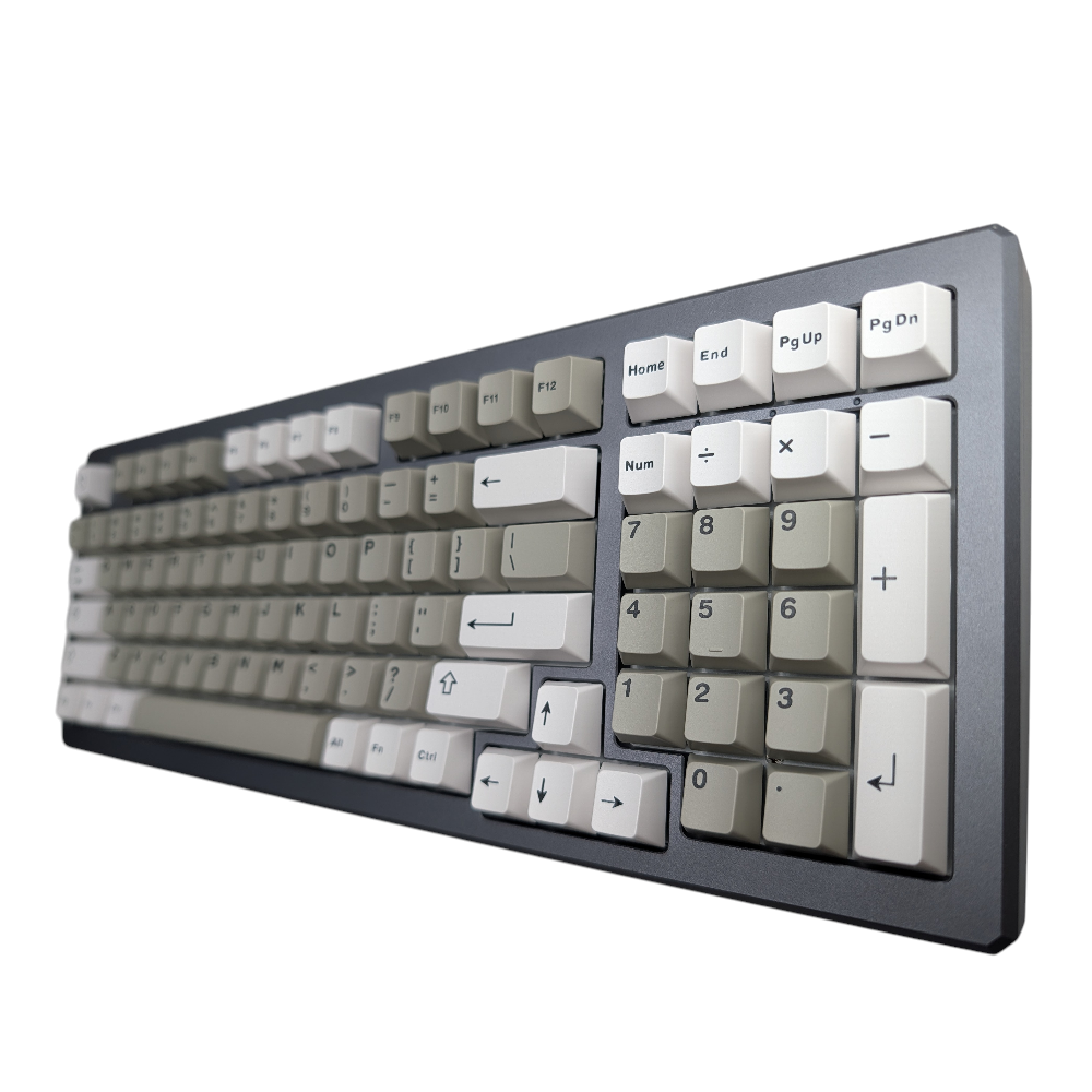 Sleek and clean design of Modern Minimalist set, featuring Cherry MX profiles.