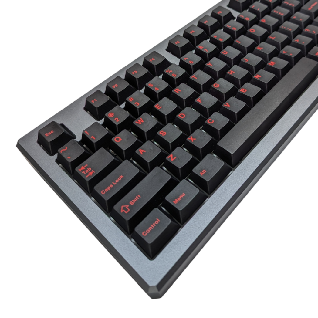 Black Widow Red on Black (TK-ROB) PBT Cherry MX Keycap Set (143 pcs)