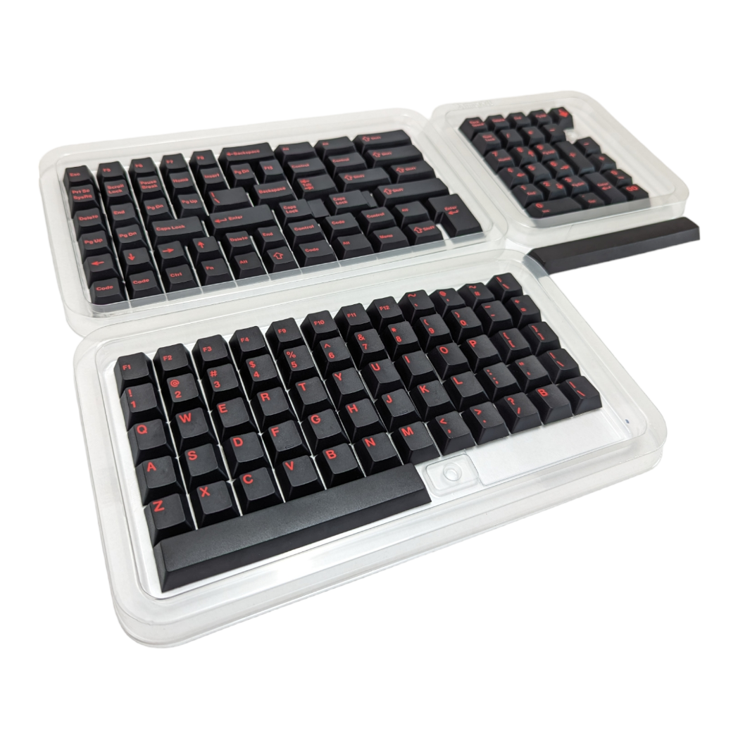 Black Widow Red on Black (TK-ROB) PBT Cherry MX Keycap Set (143 pcs)