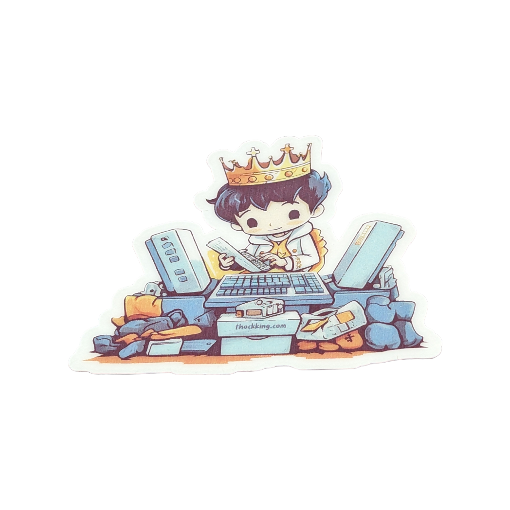 Thock King Sticker #018