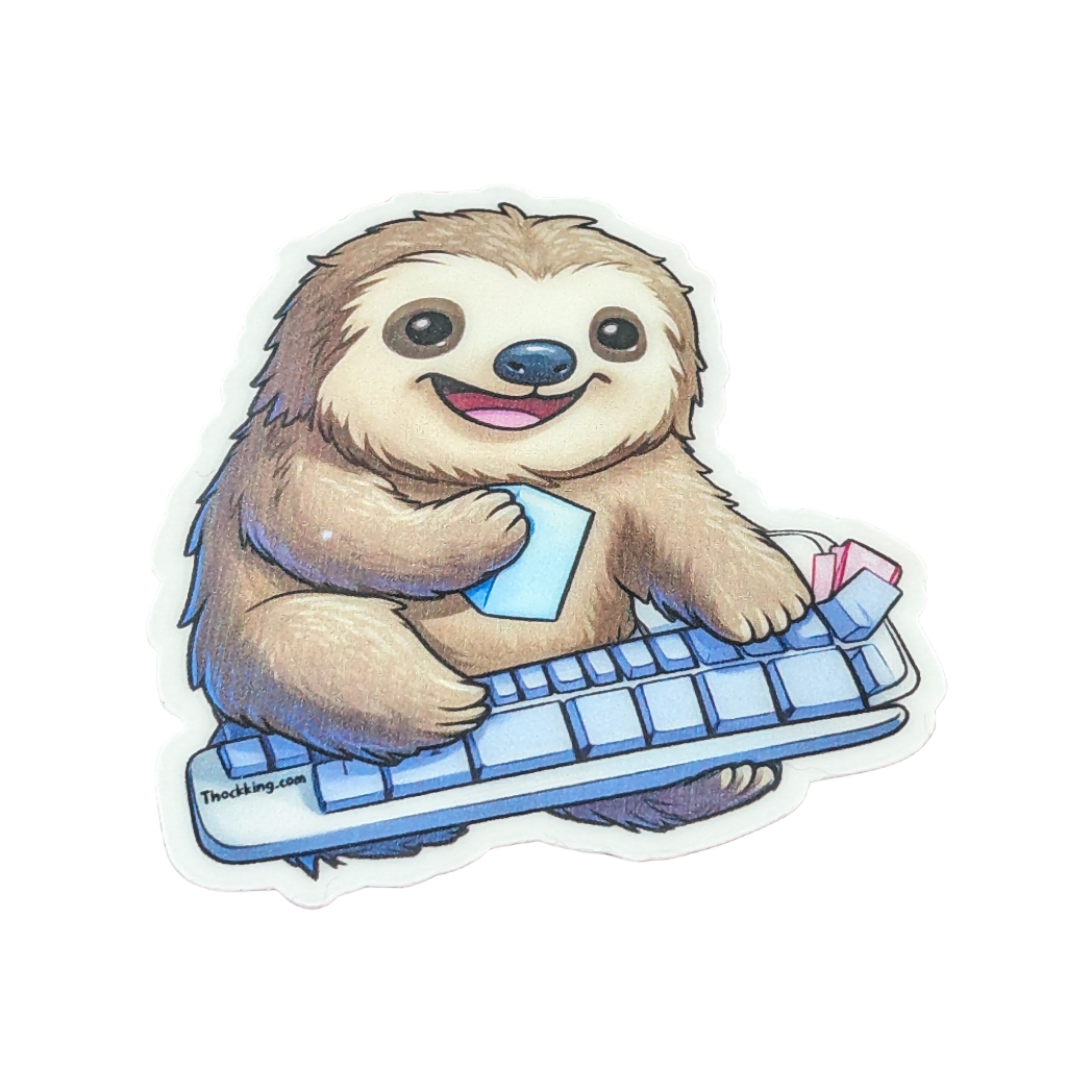 Baby Sloth Keyboard Sticker #019