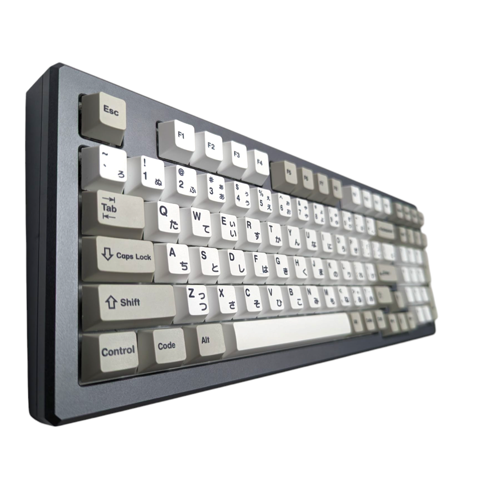 Retro Japanese PBT Cherry MX Keycap Set for mechanical keyboards