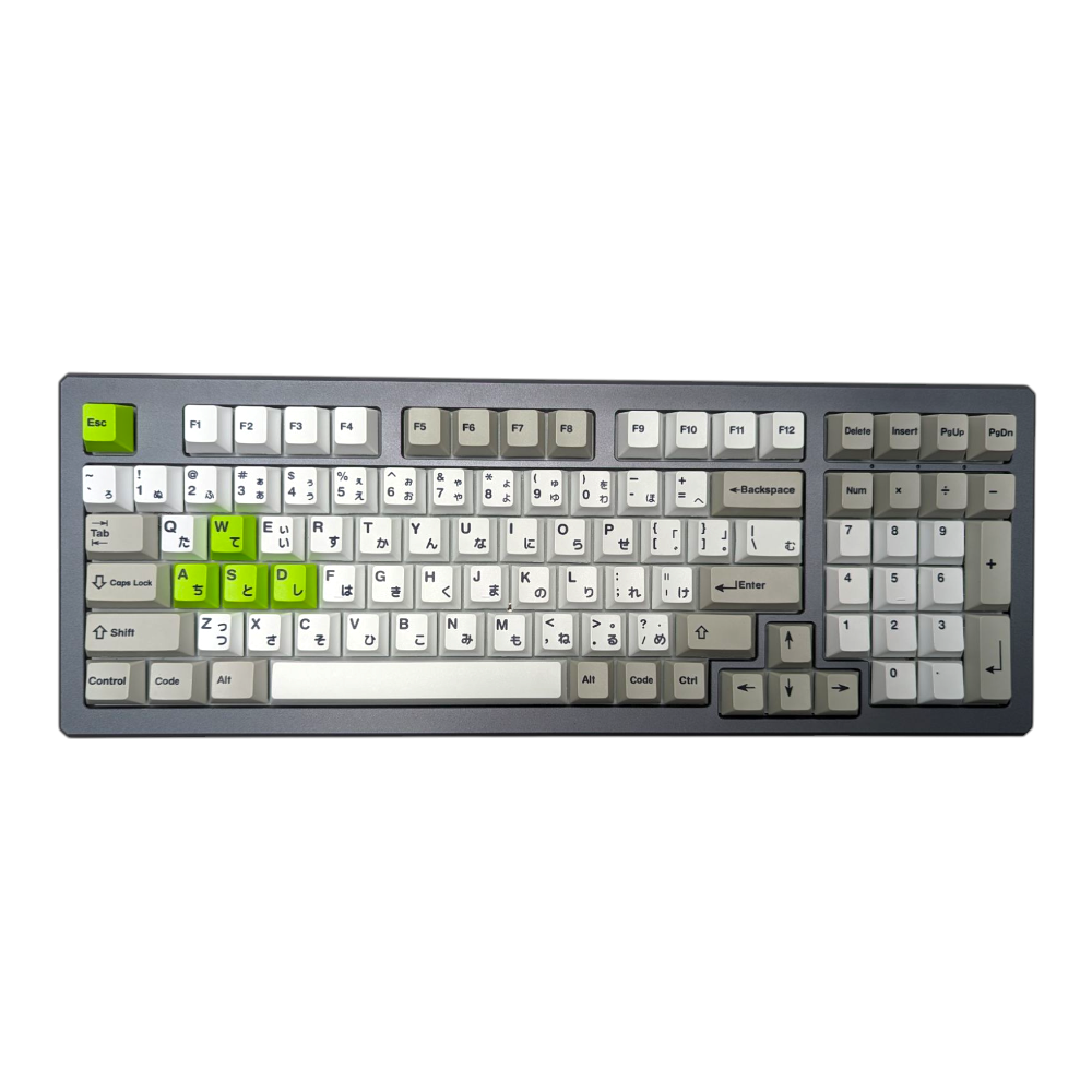 Retro Japanese PBT Cherry MX Keycap Set for mechanical keyboards