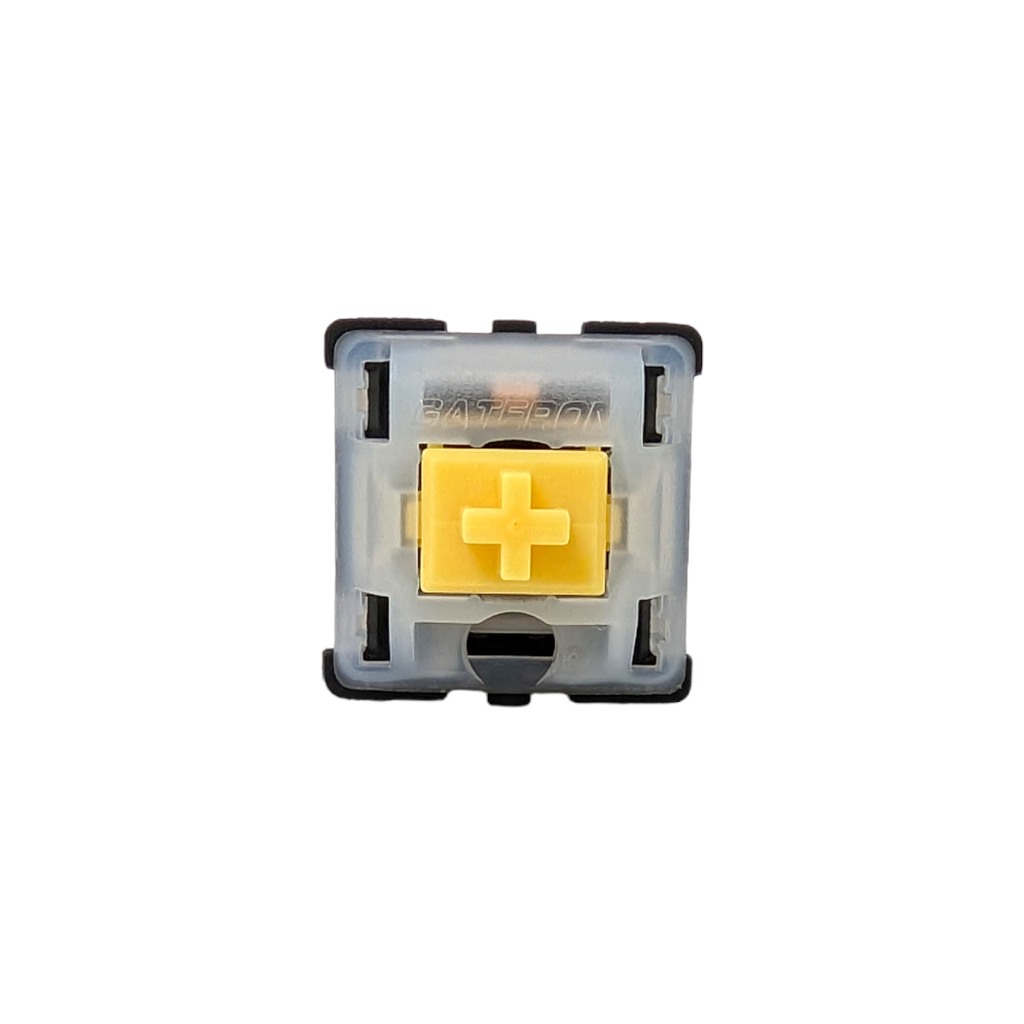 Gateron Milky Yellow Black Bottom Housing Linear Switches