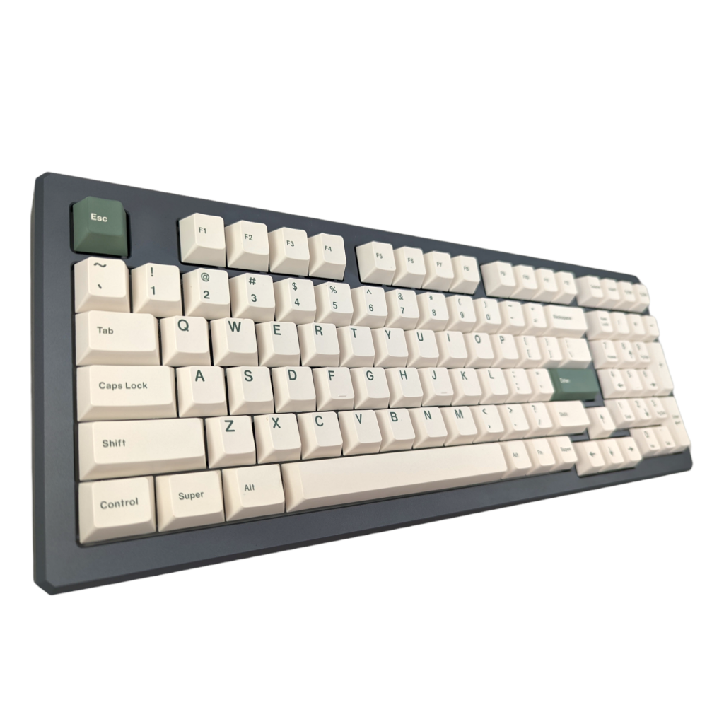 Green on White (TK-GOW) PBT Cherry MX Keycap Set (131 pcs) – Thock Green on White (TK-GOW) PBT Cherry MX Keycap Set (131 pcs) – Thock