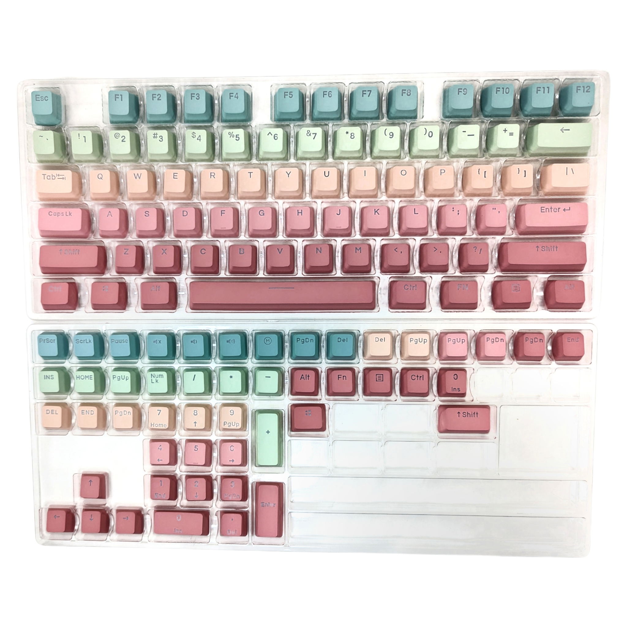 Just Rainbow PBT OEM Keycap Set (RGB shine through)