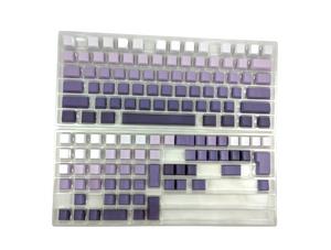 Purple Haze Rainbow PBT OEM Keycap Set (RGB shine through)