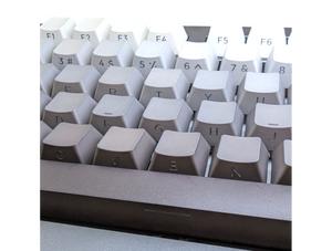 Shades of Gray Scale PBT OEM Keycap Set (RGB shine through)