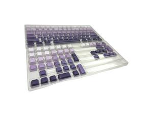 Purple Haze Rainbow PBT OEM Keycap Set (RGB shine through)