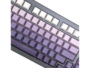 Purple Haze Rainbow PBT OEM Keycap Set (RGB shine through)