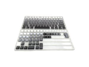 Shades of Gray Scale PBT OEM Keycap Set (RGB shine through)