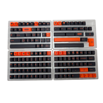 Aesthetic shot of "Apex Ignition" set tailored for gamers and mechanical keyboard enthusiasts.