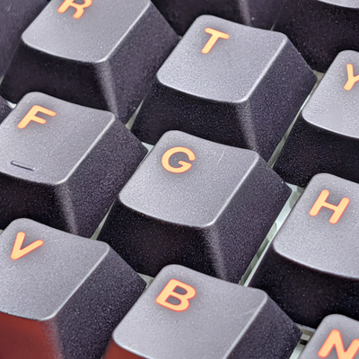 High-quality PBT keycaps with crisp, dye-sublimated legends for gaming.