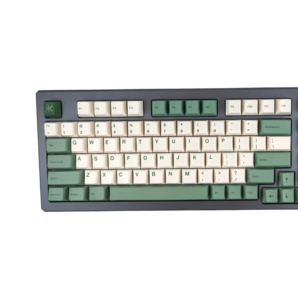 Bambu tk green cherry mx pbt keycap set thock king mechanical keyboard buy