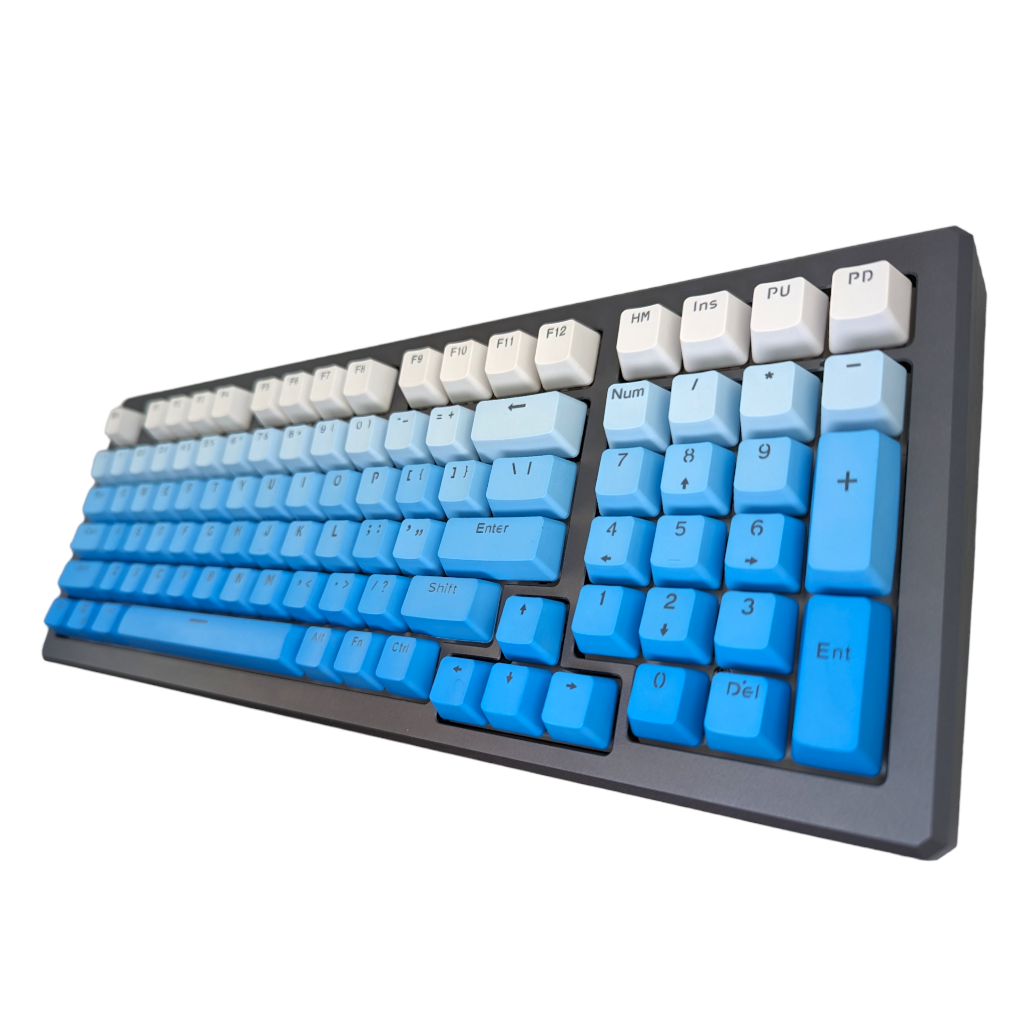 Blue color scale rainbow keycap keycaps set mechanical keyboard keyboards