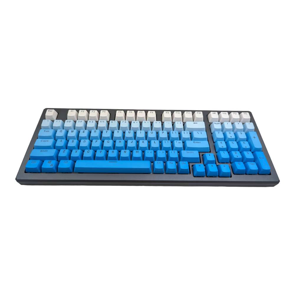 Rectangular Key Light Blue Blue Sky Color Rainbow PBT OEM Keycap Set (RGB shine through) – Thock King