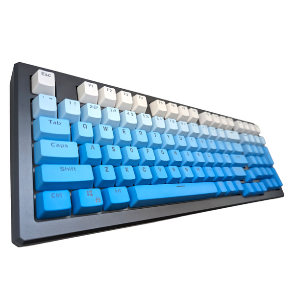 Blue Sky Color Rainbow PBT OEM Keycap Set (RGB shine through) – Thock King