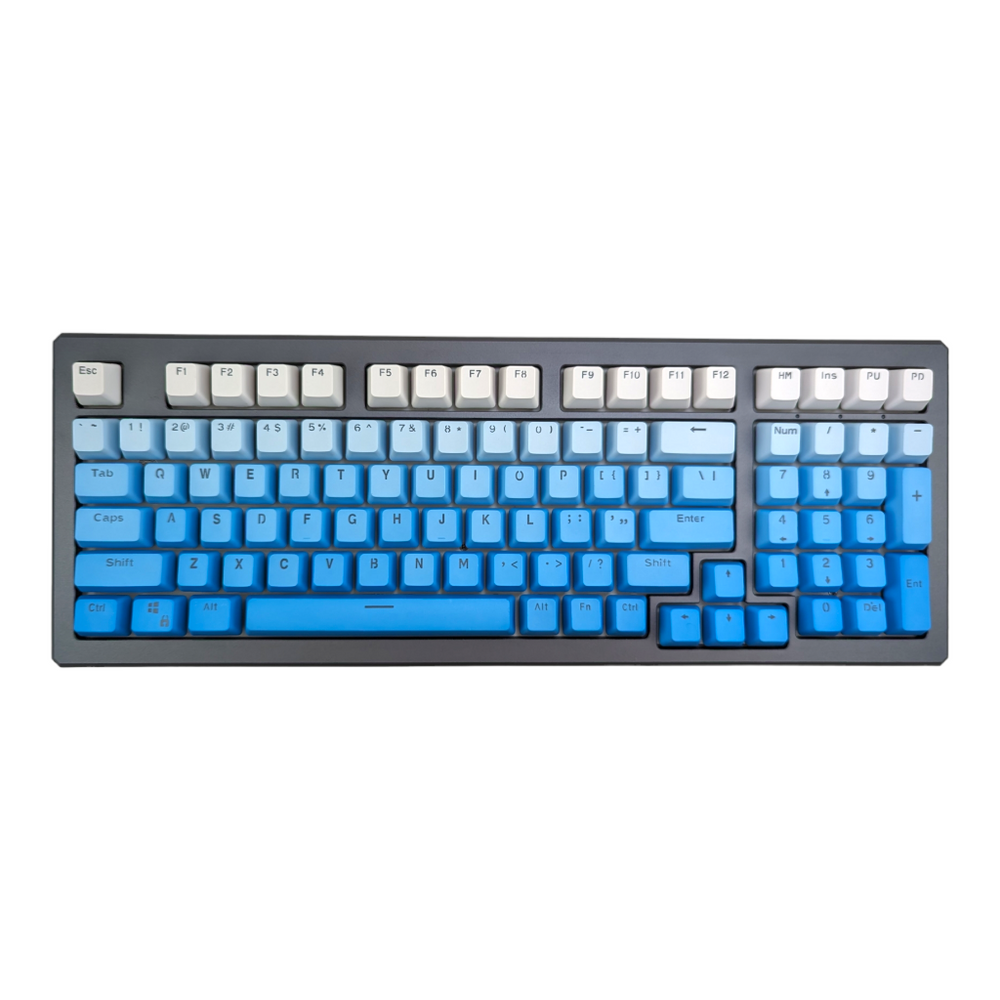 Rectangular Key Light Blue Blue Sky Color Rainbow PBT OEM Keycap Set (RGB shine through) – Thock King