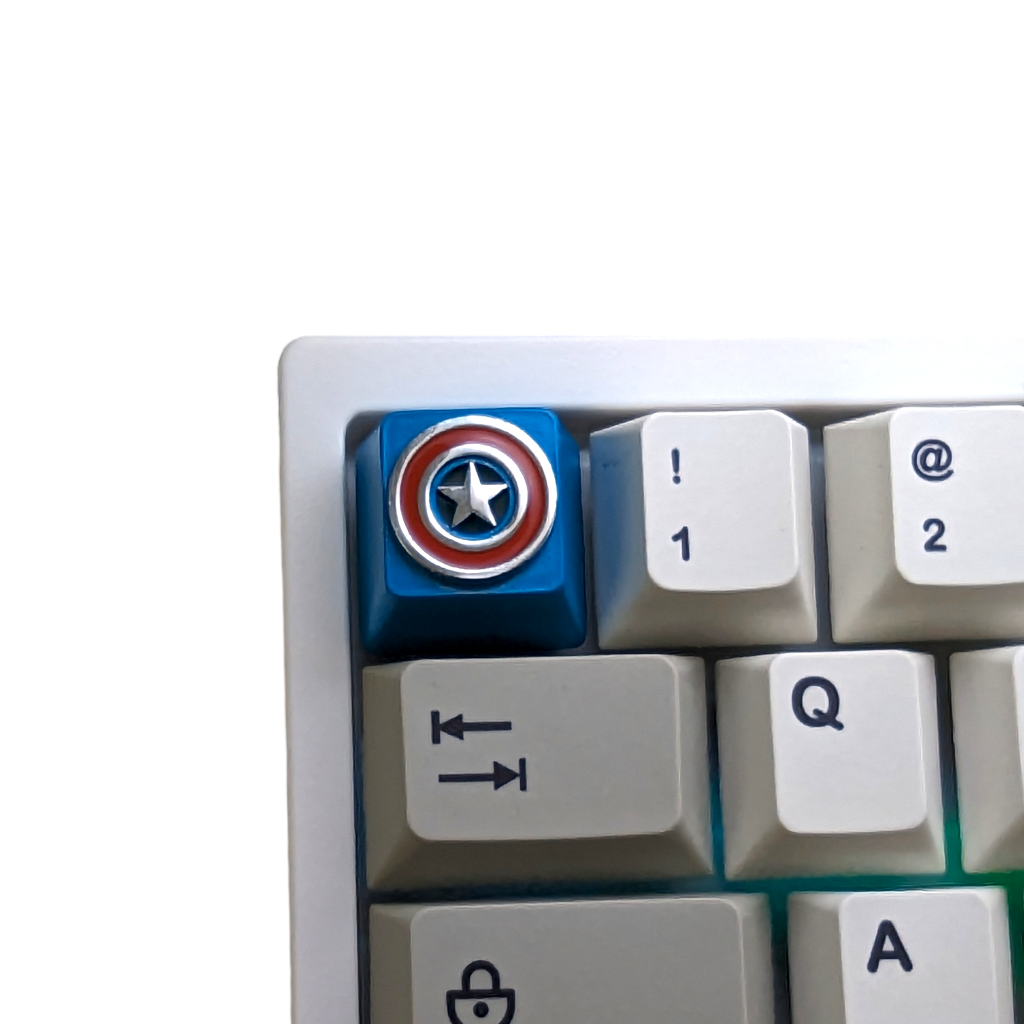 Captan America mechanical keyboard keyboards metal keycap for sale