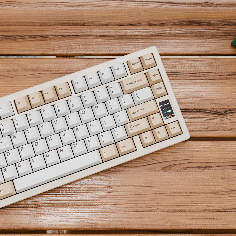 Chilkey ND75 Wireless 75% Mechanical Keyboard milk tea cream
