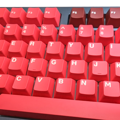 Crimson Star PBT Cherry MX Keycap Set 167 pcs for mechanical keyboard keyboards