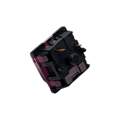 Durock Black Lotus Linear Switches for mechanical keyboards back profile