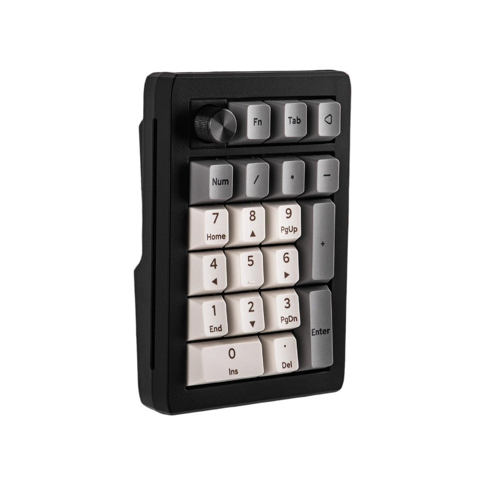 Epomaker EK21 20% Number Pad Tri-mode VIA Numpad Mechanical Keyboard side in black