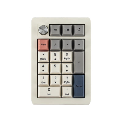 Epomaker EK21 20% Number Pad Tri-mode VIA Numpad Mechanical Keyboard white