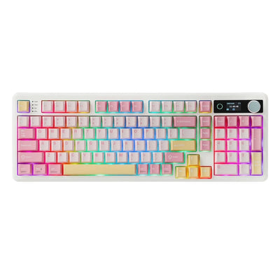 Epomaker TH99 PRO 96% Wireless Mechanical Keyboard pink 