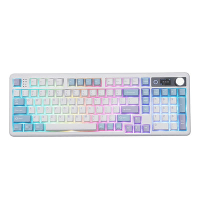 Epomaker TH99 PRO 96% Wireless Mechanical Keyboard white rgb